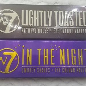 Two W7 Eyeshadow Palettes In Metal Tins